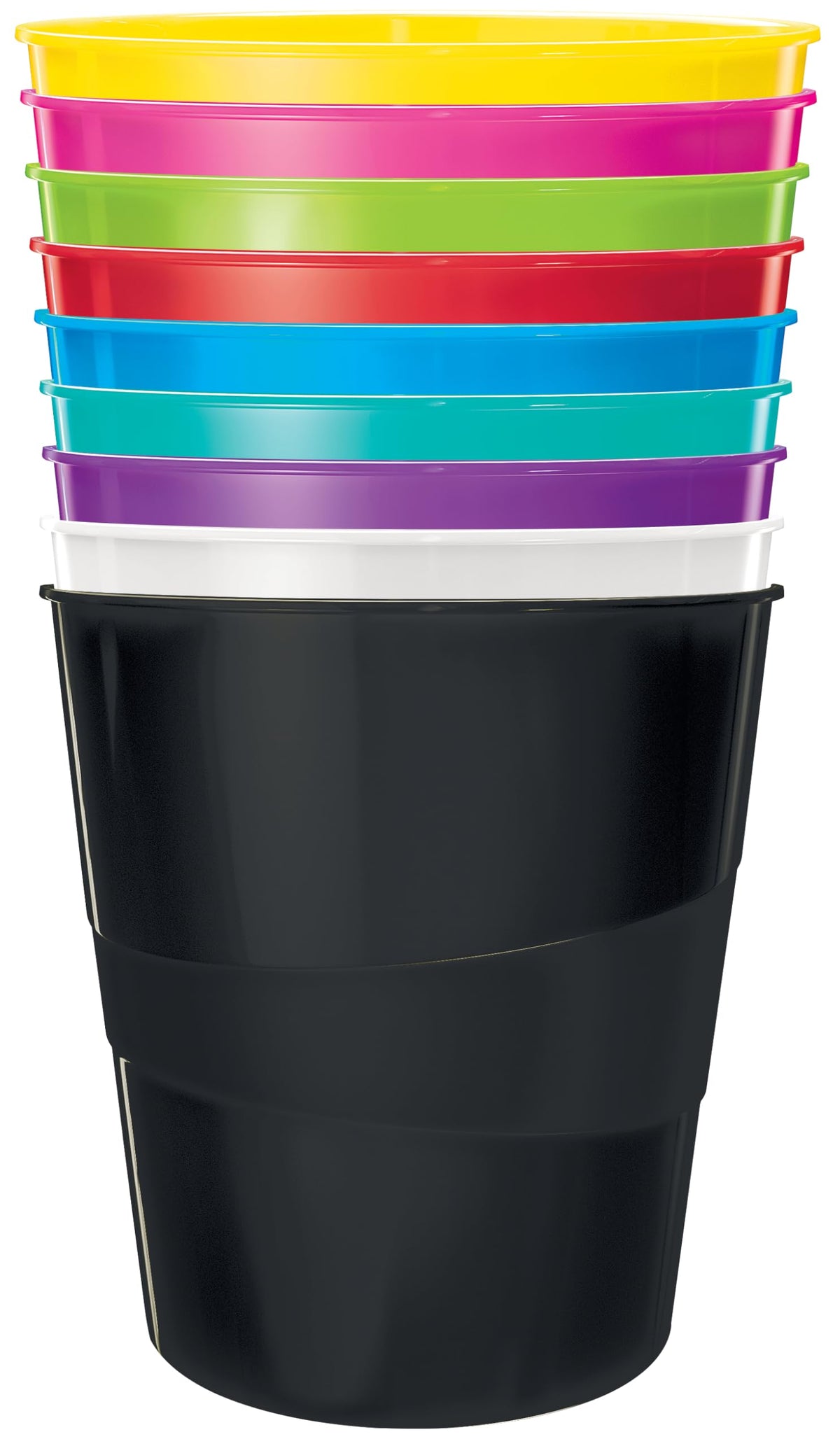 Leitz WOW 52781023 Waste Paper Bin, 15 Litres, Plastic, Pink, Pack of 6