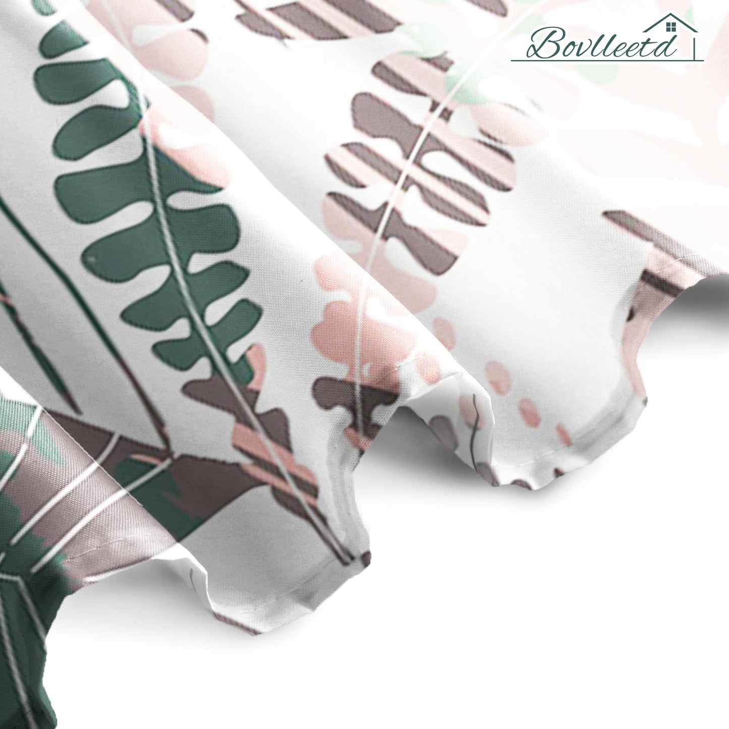 Bovlleetd 71x71inch Abstract Plant Shower Curtain Watercolor Tropical Botanical Bathroom Curtain Bohemian Bathroom Decorative Curtain Waterproof Bath