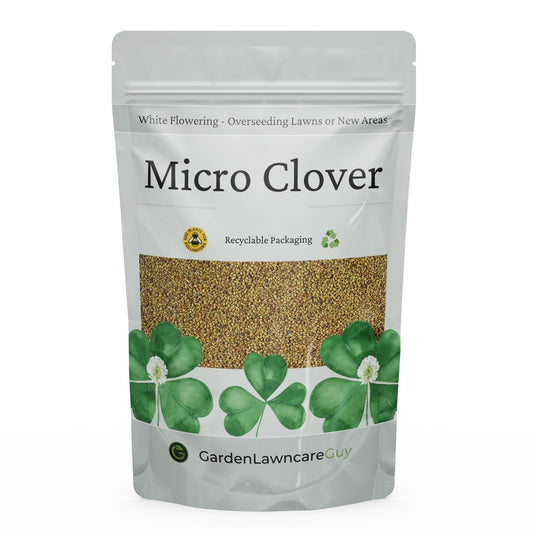 Micro Clover Seed for Lawn UK - 100% Small Leaf White Clover - No Grass - Over Seeding or New Areas - 1kg Pack