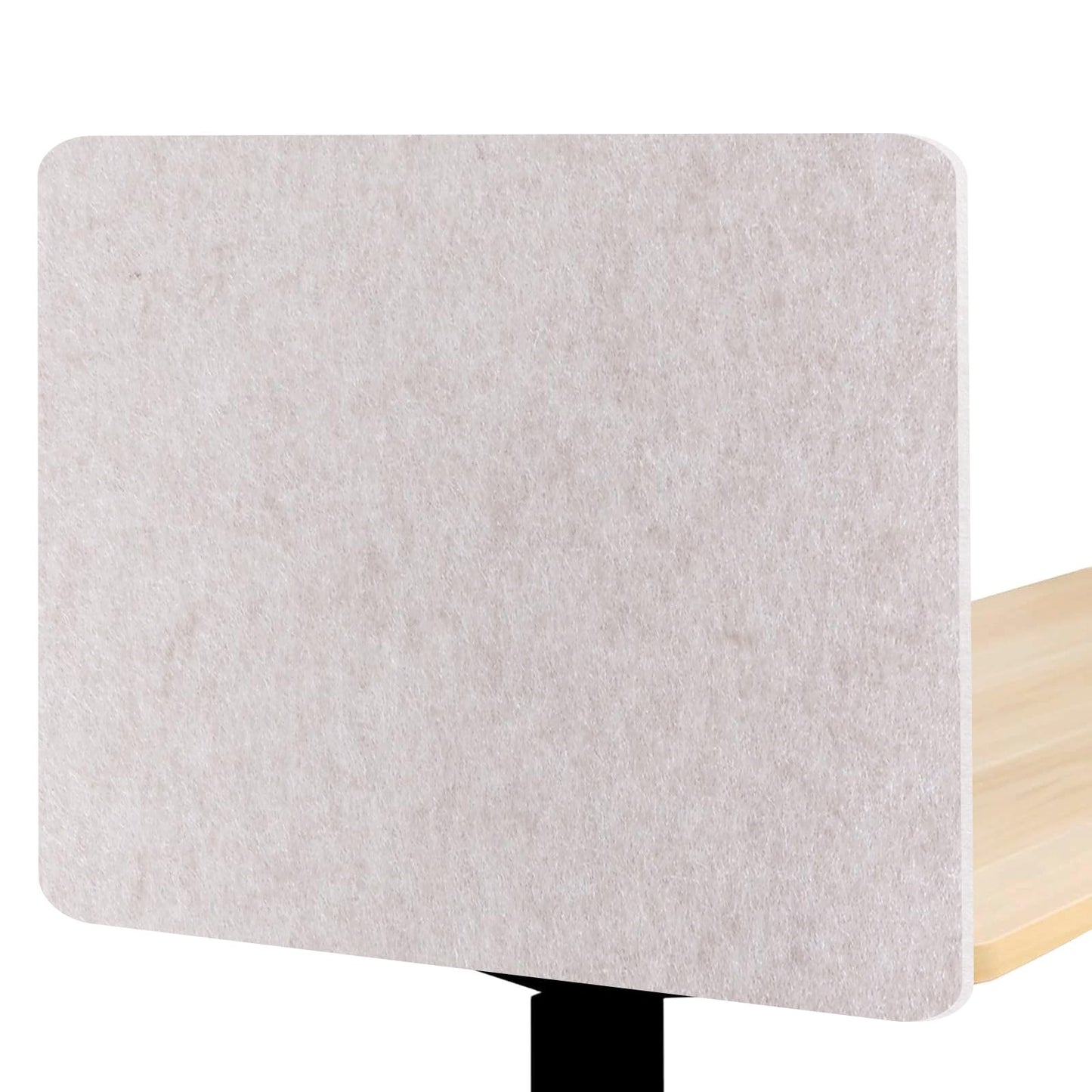 2-Pack Felt Desk Dividers, Clamp-On Privacy Panels, 40 x 60 cm, Oatmeal