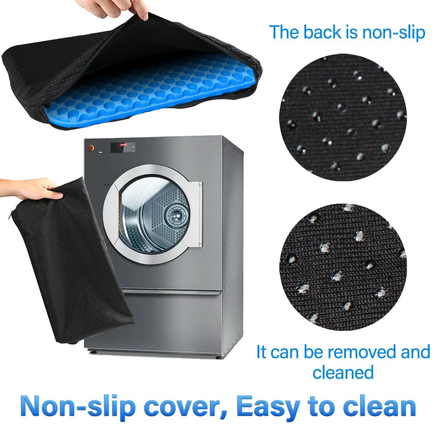 Juroof Gel Seat Cushion For Long Sitting With Non-Slip Covers,Soft & Breathable For Chair,Gaming,Car,Office,Desk Chair and Wheelchair,Office Pads