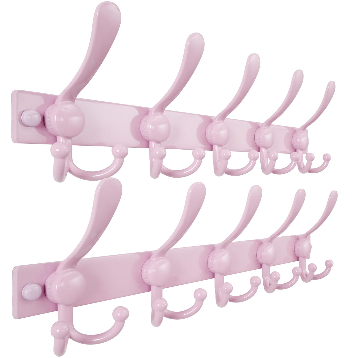 Dseap Coat Rack Wall Mount, Heavy Duty 2.5mm Base vs Flimsy 1mm, Double-Thick Solid Anti-Snap Hooks