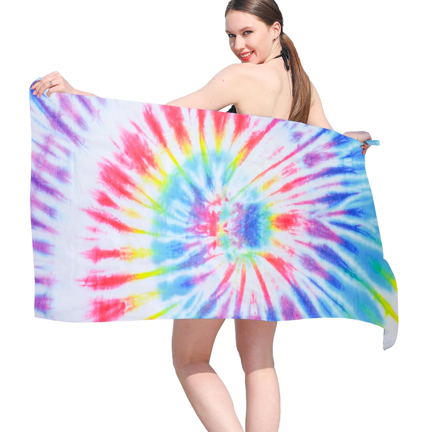 Vorvowry Microfibre Beach Towels for Adults Women Men Extra Large Lightweight Quick Dry Sand Free Travel Towel Double Sided Printing for Swim Sports