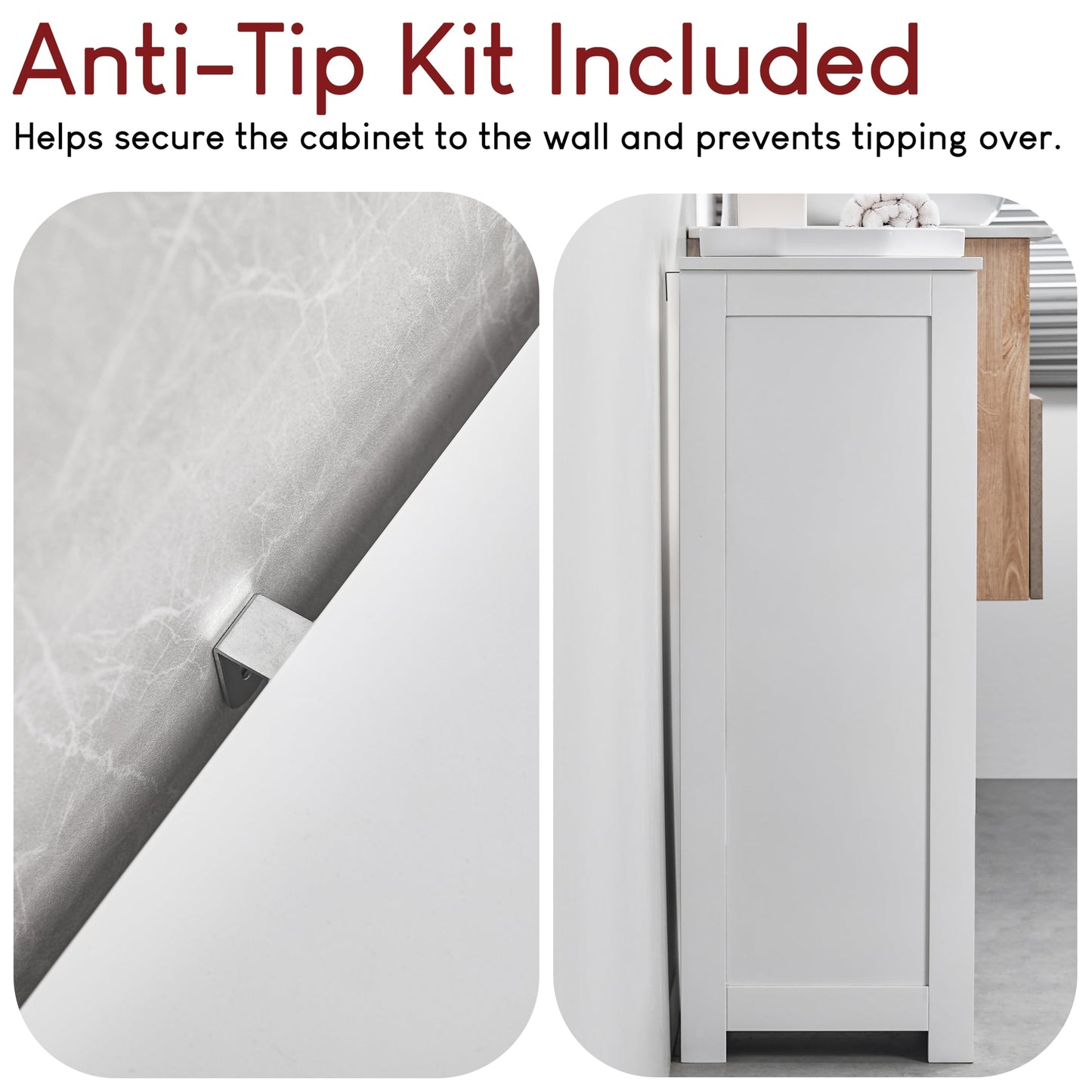 Bath Vida Priano Freestanding 4 Drawer Bathroom Storage Cabinet Unit, White
