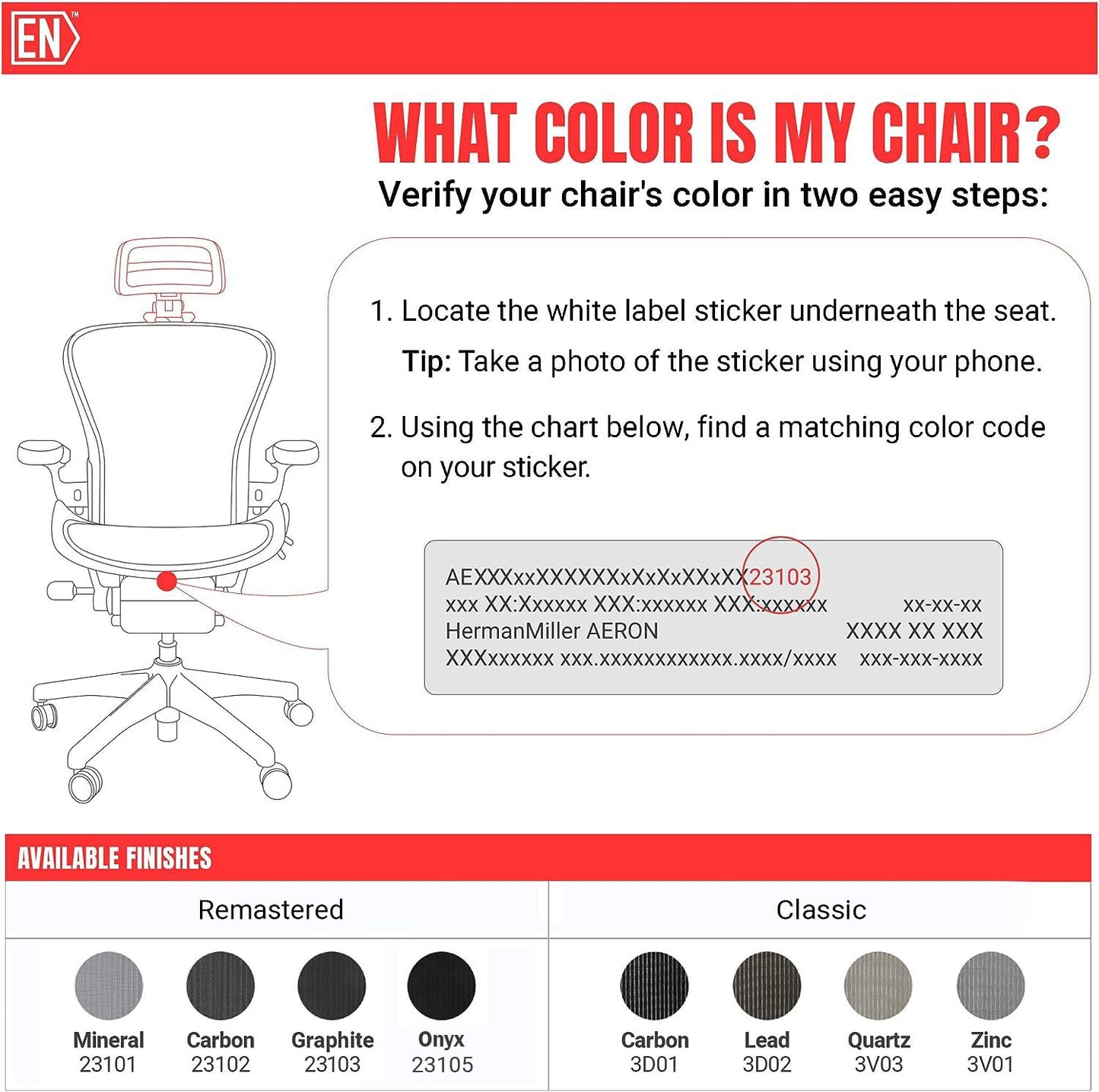 Engineered Now Headrest for the Herman Miller Aeron Chair - Remastered H4 Graphite