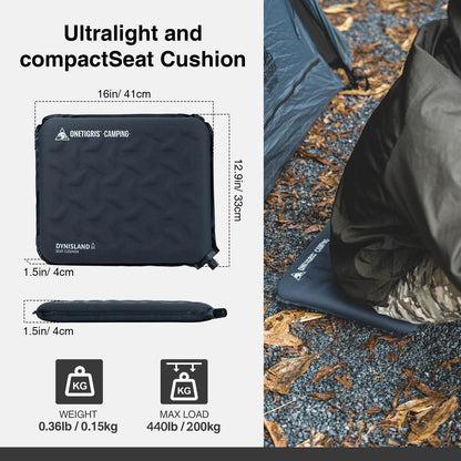 OneTigris Inflatable Seat Cushion, Lightweight Waterproof Seat Pad