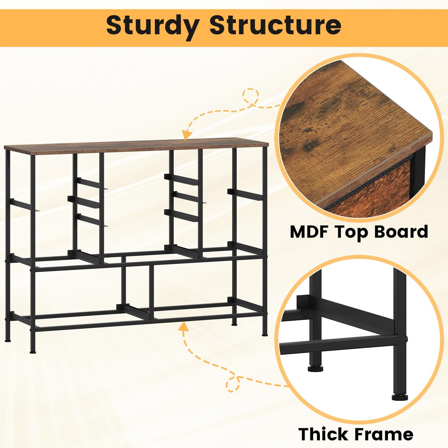Feonase Chest of Drawers,Bedroom Dresser with 9 Fabric Drawers, Metal Frame & MDF Wood Top, Adjustable Feet, Storage Organizer Unit for Bedroom
