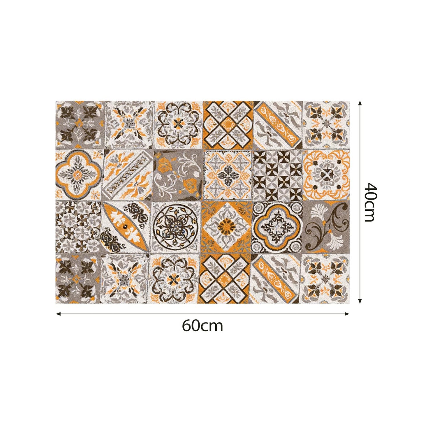 Shower Mat for Inside Shower - 40x60cm Square Shower Mat Non-Slip Anti-Mould, PVC Loofah Texture Shower Mat