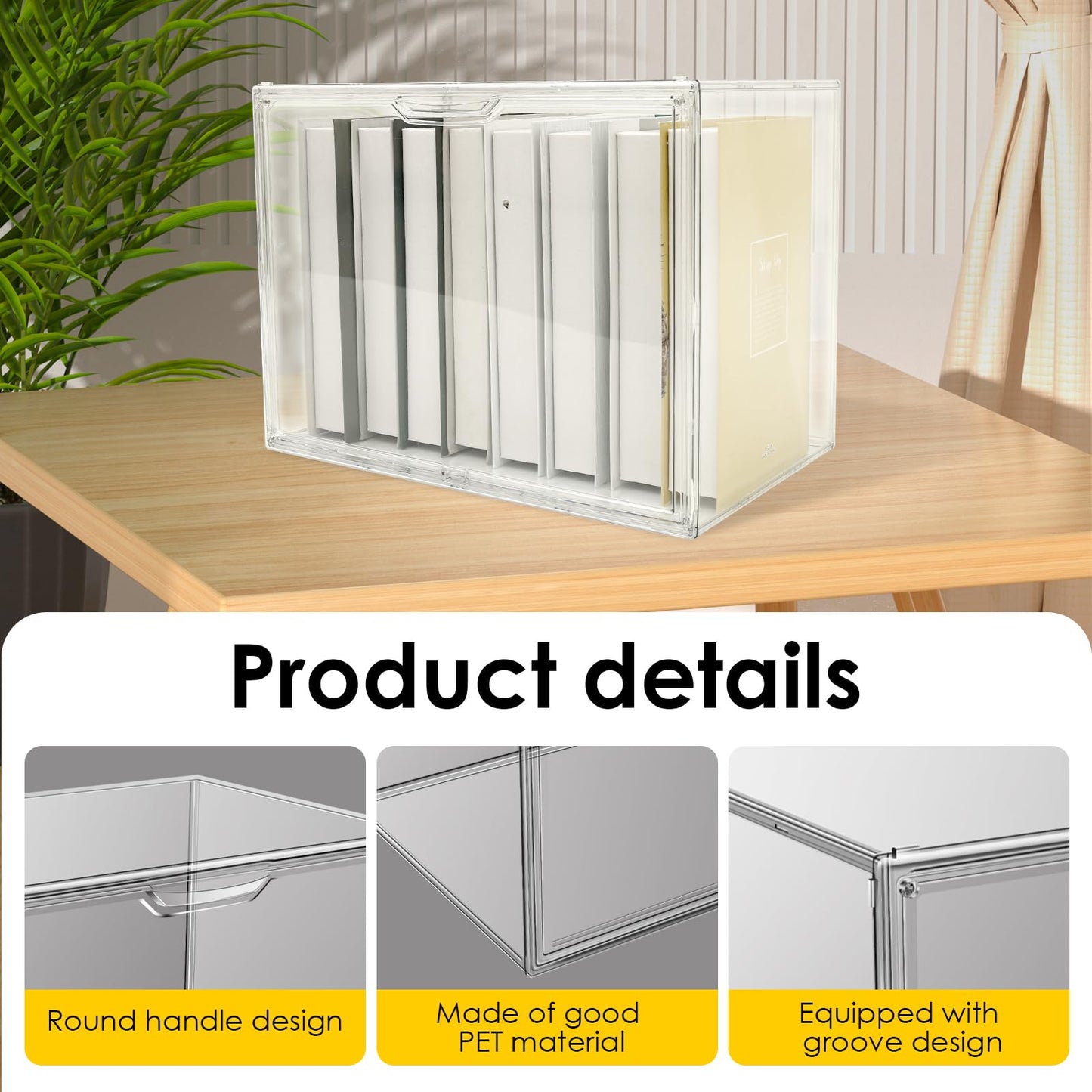 NIHUIFDPY Acrylic Display Case, 40x25x30cm Dust Proof Transparent Doll Display Box