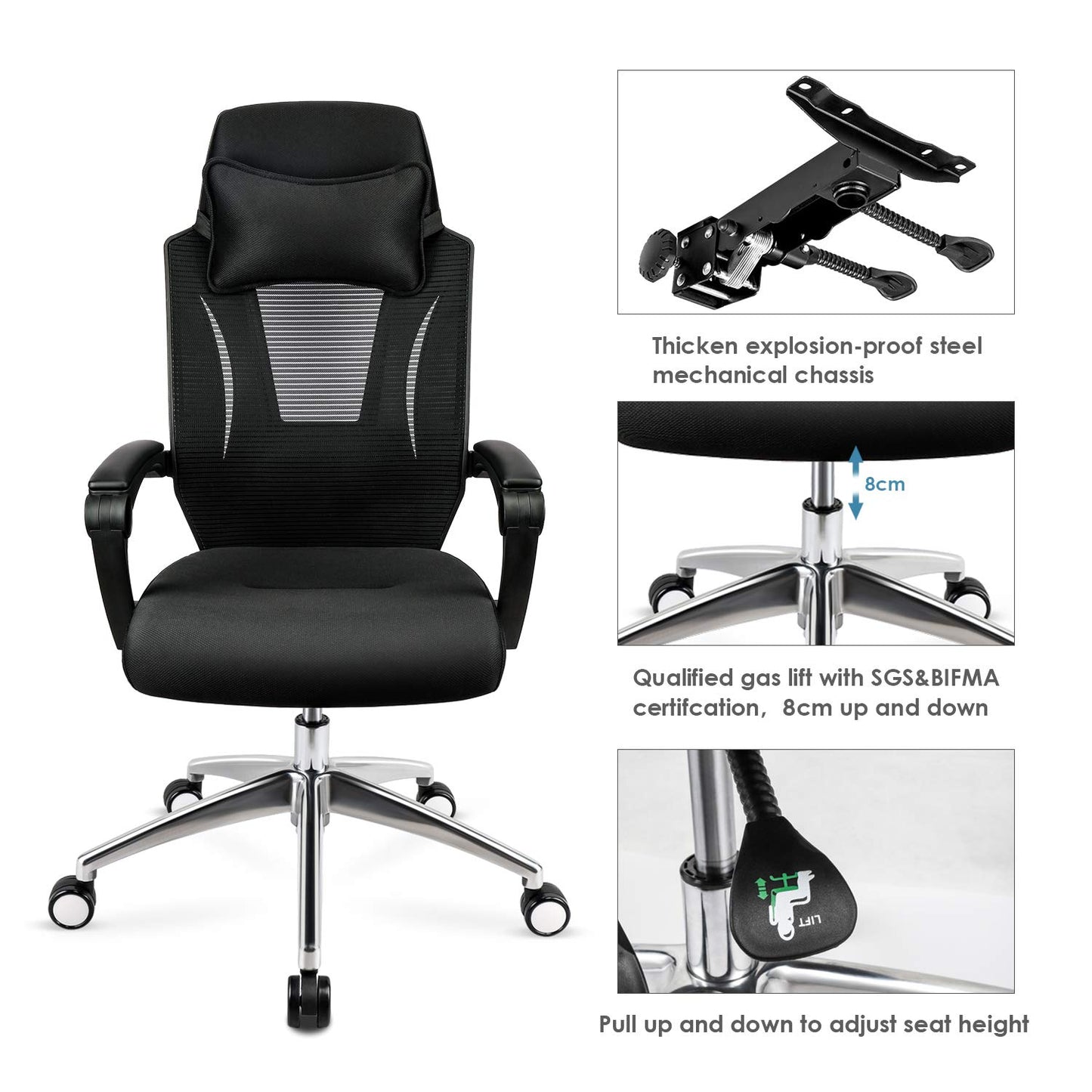 mfavour Office Chair MFV007, black, 5054574094465