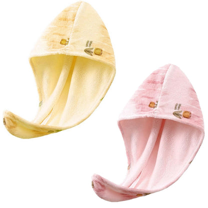 rexinwadfu Hair Towel Wrap 2 Pack Hair Turbans for Women Girl Wet Hair Microfiber Hairs Quick Dry Shower Caps Yellow, Pink