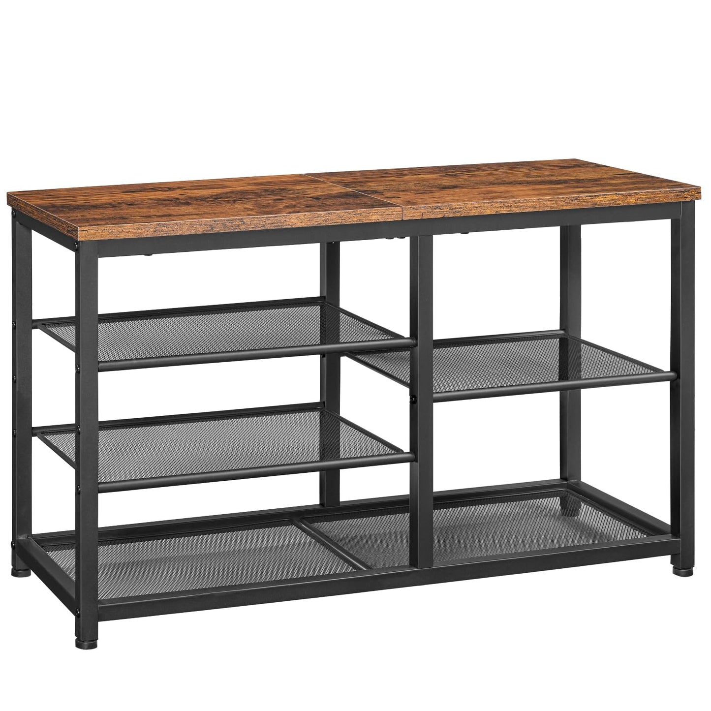 HOOBRO Shoe Bench with Seat, 5-Tier Shoe Rack Bench, Shoe Storage Organizer, 80 cm Shoe Storage Bench for Entryway, Hallway, Space Saving