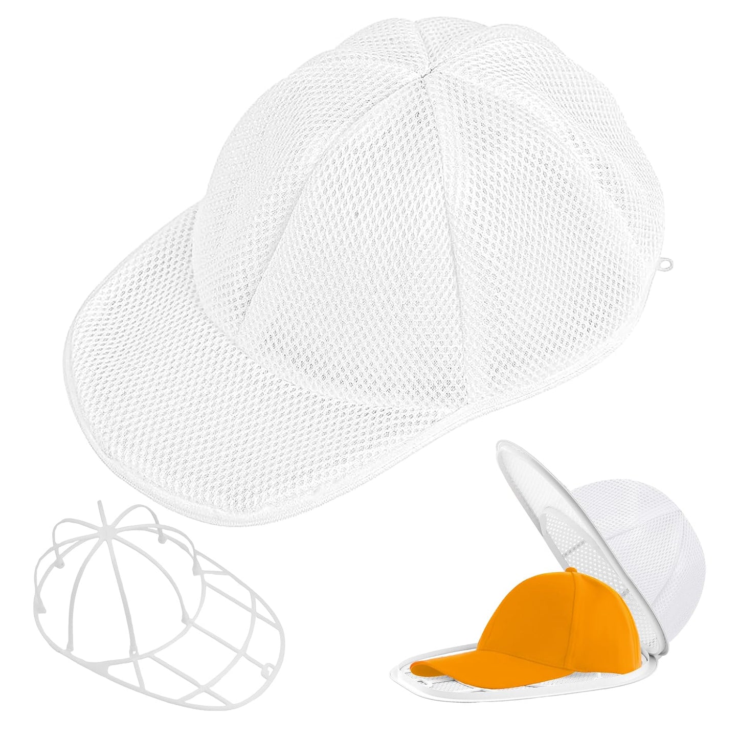 Baseball Cap Washing Cage, Hat Washer Cage, Collapsible Hat Cleaner Washing Cage, cCap Cleaner for Washing Machine & Dishwasher