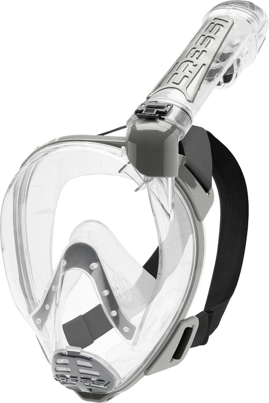 Cressi Duke Full Face Snorkel Dry Mask - Available in Standard Version or with Action Cam Holder, Adult Unisex