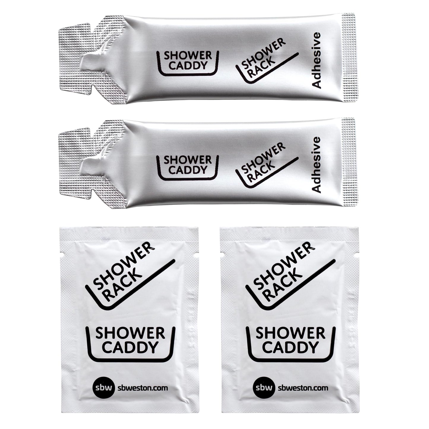 S.B.Weston SBW Shower Caddy Replacement Adhesive Glue and Hook Kit