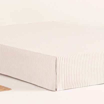 Bed Cover 180 x 190 / 200 cm Bed Base Cover 180 cm – Beige Stripes