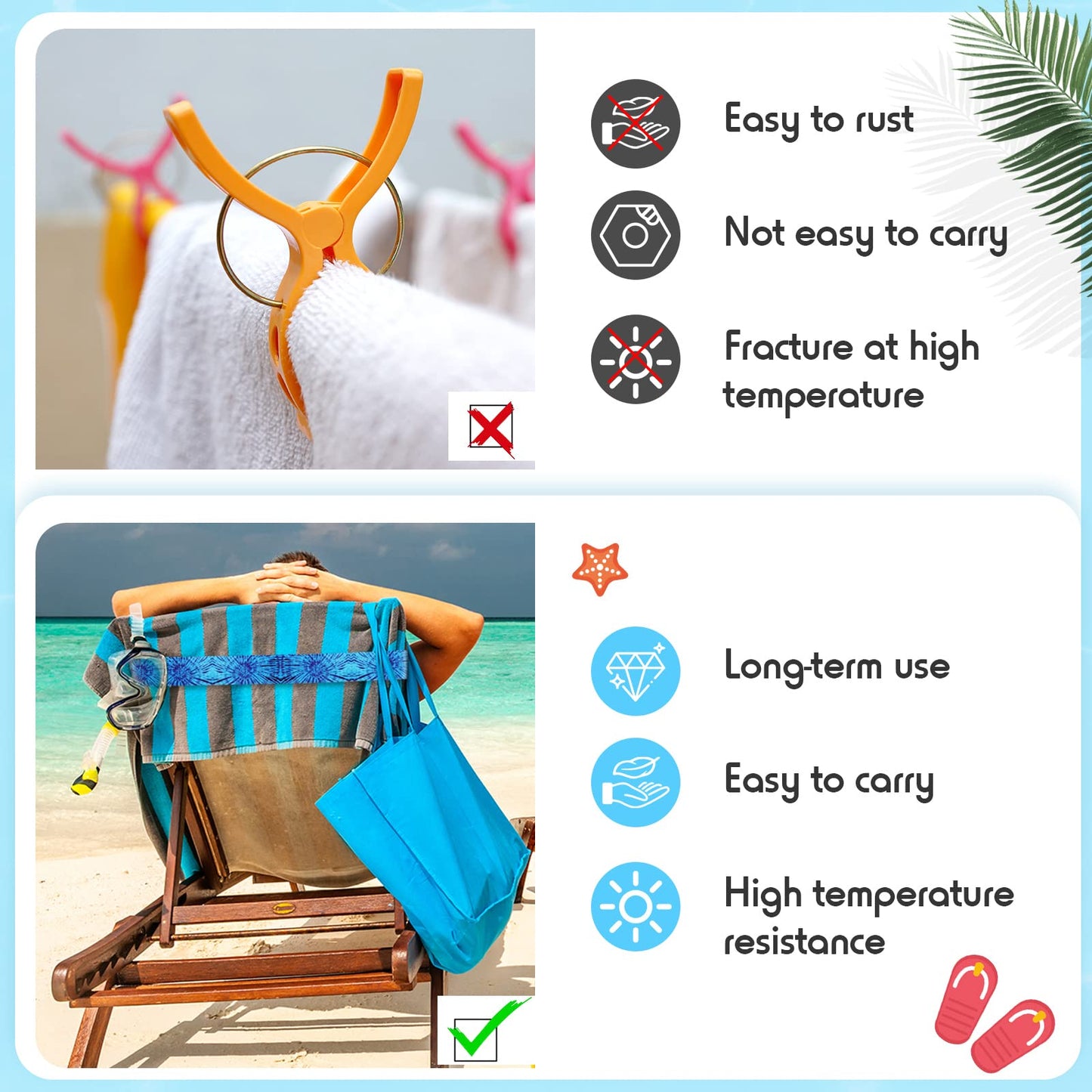 Boao 8 Pack Towel Bands for Beach Chairs Clips Pool Lounge Cruise Chair Strap Holder Elastic Windproof Accessories Summer