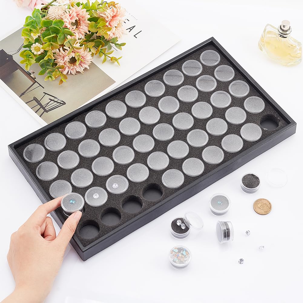 PH PandaHall 50pcs Gemstone Storage Box Diamond Display Tray