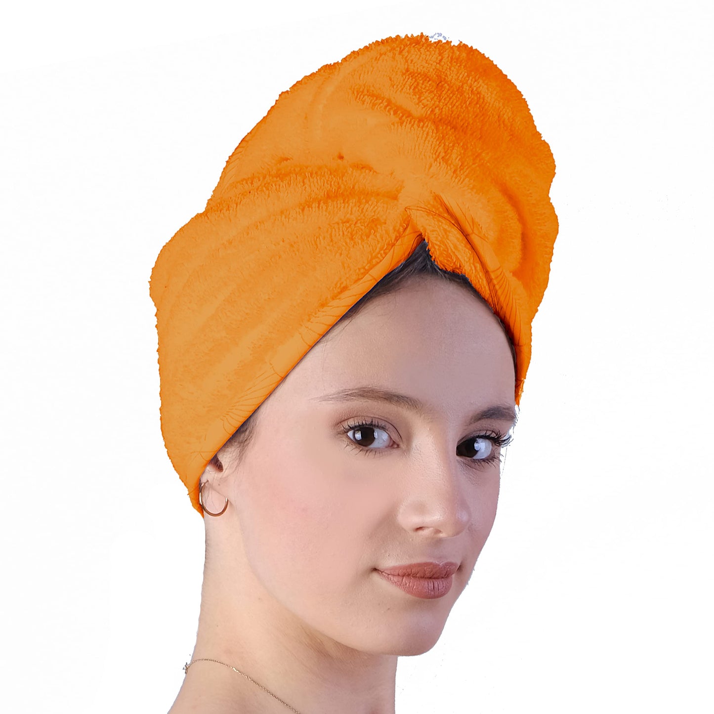 LLAMAXY Hair Towel 100% Pure Organic Cotton Hair Drying Towels Adult Child Hair Wraps Hair Turban