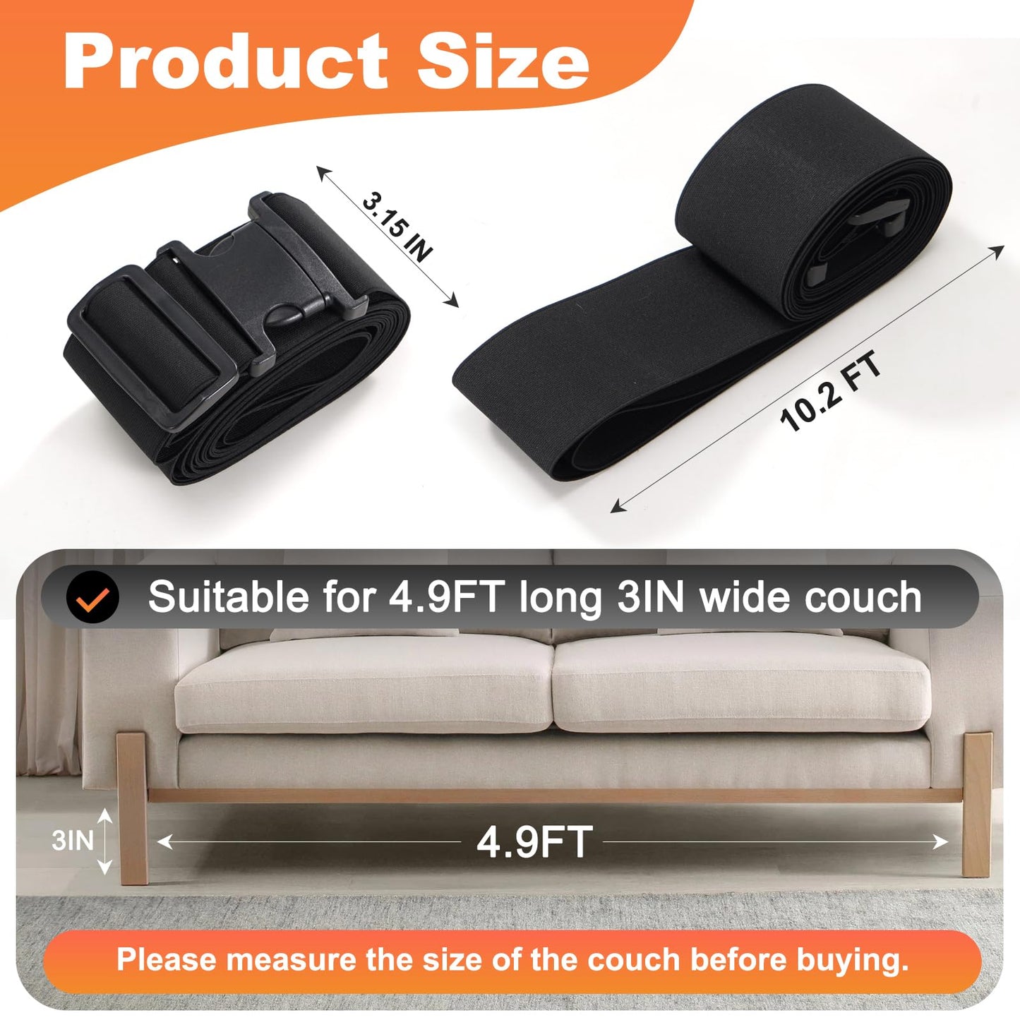 Uross Under Sofa Blocker Toy 310 CM- Under Furniture for Pets, Guards for Under Couch Fridge Under neath Bottom Blocker Bed Stoppers to Prevent Toys