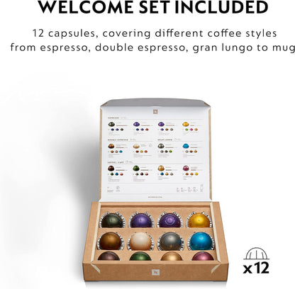 Nespresso Vertuo Next Coffee Machine, Centrifusion Technology, Wi-Fi and Bluetooth Enabled, Energy Saving Design, Multiple Cup Sizes, Compatible with