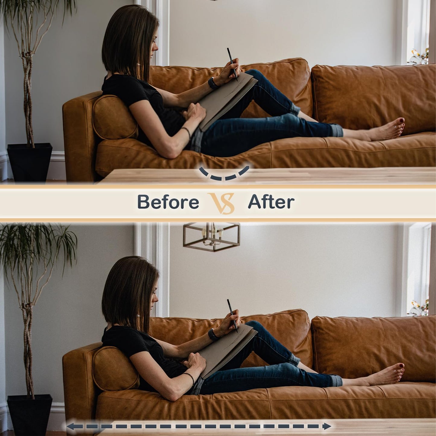 Imperijade® 𝗕𝗲𝘁𝘁𝗲𝗿 𝗦𝗶𝘇𝗲 Sofa Rejuvenator Board | Adjustable | Couch Sofa Cushion Support Board (198X52 cm)