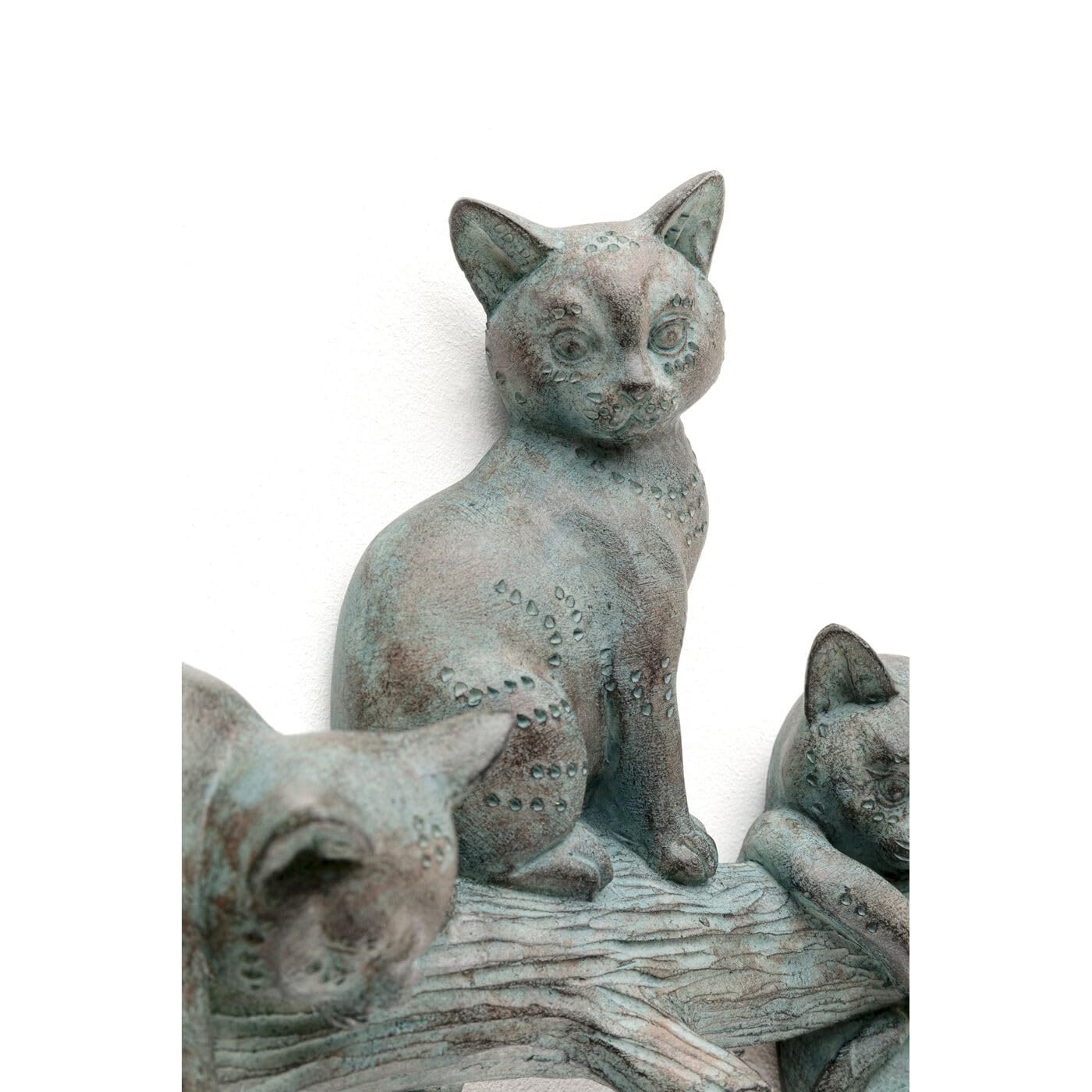 Kare Design Wall Hook Rack Cats Life, Grey, 42 cm, Cat Motif, Home Decor, Wall Organizer, Funny Sculpture, for Coat and Hat