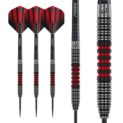 WINMAU Joe Cullen 21 Gram Tungsten Darts with Prism Flights and Shafts (Stems)