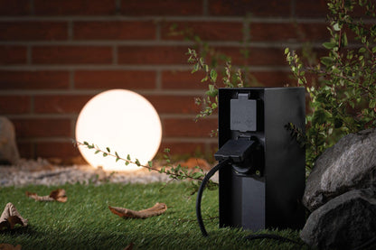 Paulmann Rio 94657 Outdoor Light Socket Column Double IP44 Square Max. 3,650 W Anthracite Power in Garden Metal Distributor