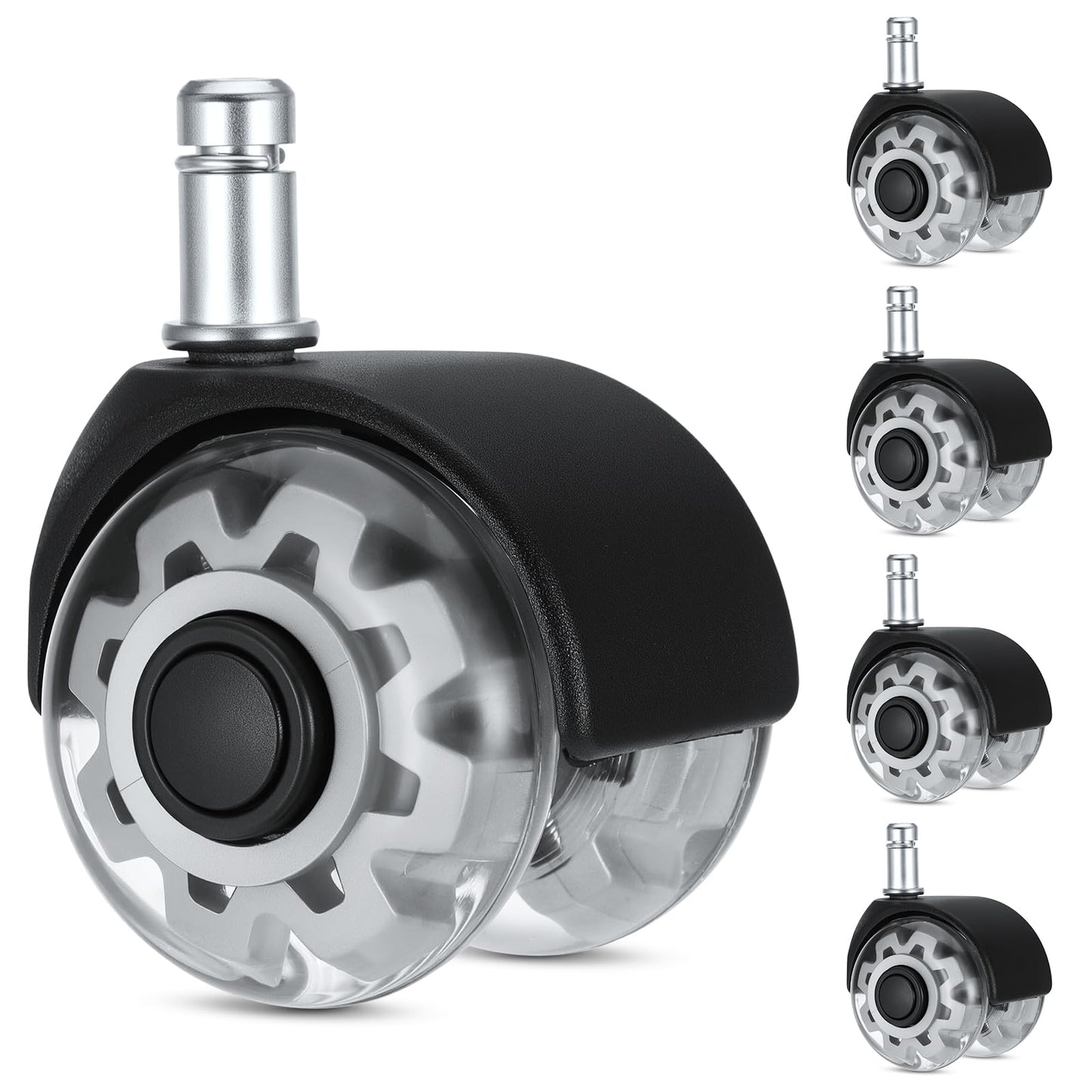Faankiton 5 Office Chair Wheels, Universal Chair Caster Wheels Replacement