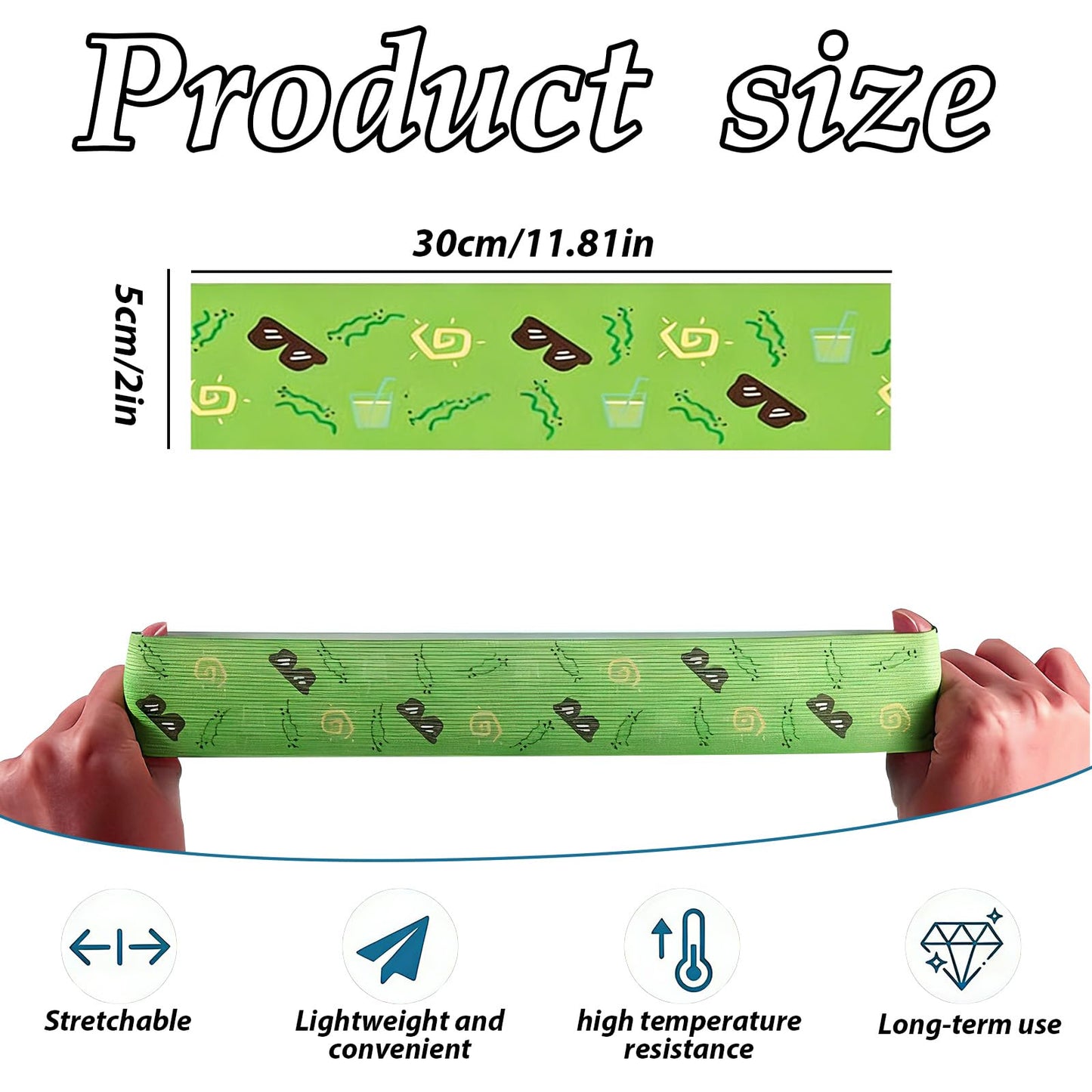 Hedayu Beach Towel Bands Sun Loungers Sunbed Towel Band, 30cm, 2Pcs
