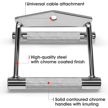 Yes4All JRXV Deluxe T-Bar Row Platform ? Full 360? Swivel & Easy to Install ? Fits 2.5 cm Standard and 5 cm Olympic Bars, H. Combo T bar Row + Double