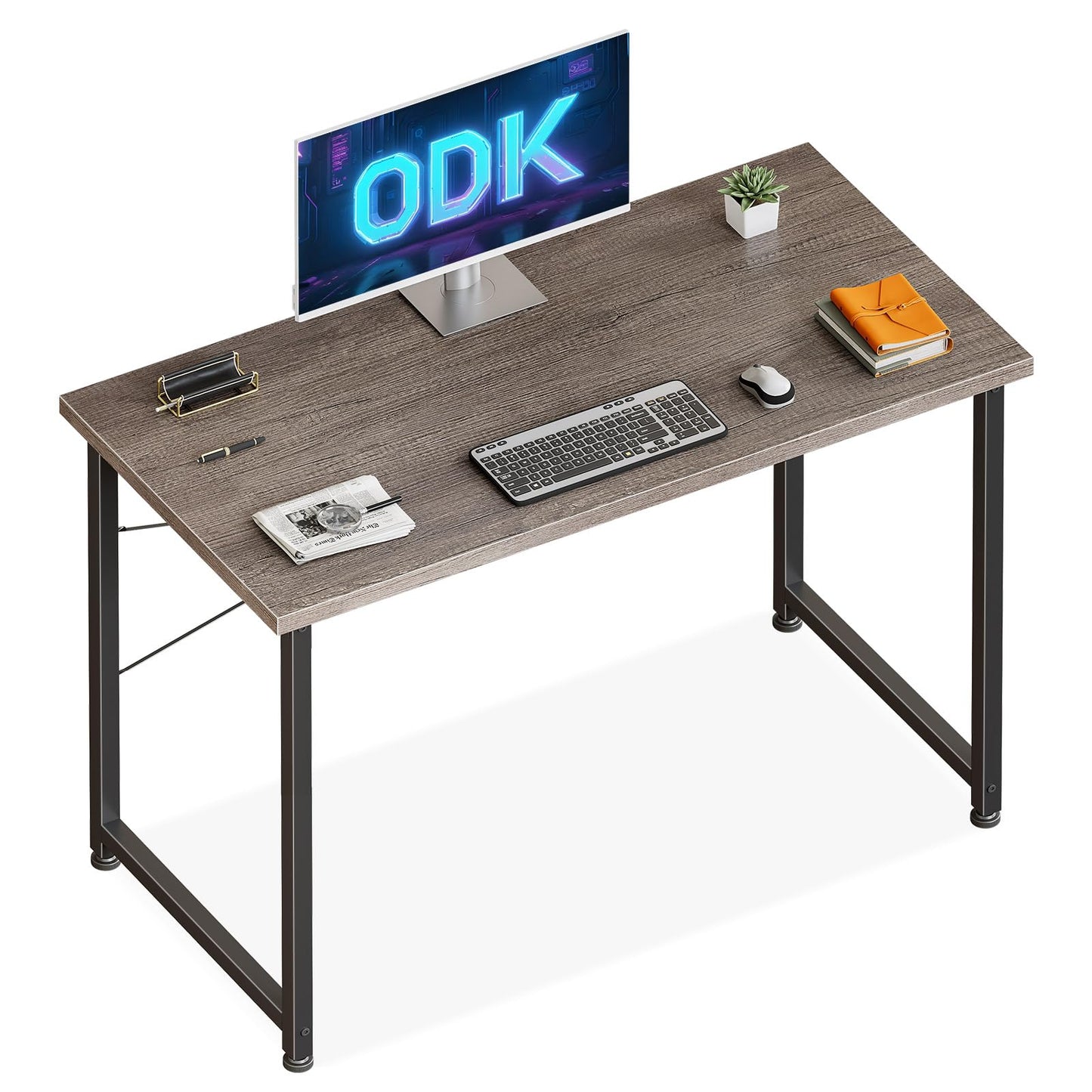 ODK 100x48 cm Desk, Computer Desk for Home Office, Grey