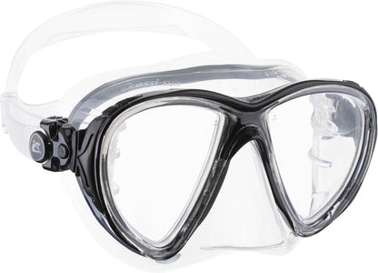 Cressi Big Eyes Evolution Plus Kappa Ultra Dry Combo Diving Set (Made in Italy), Clear/Black