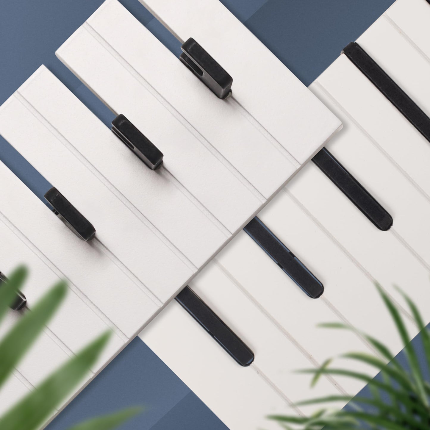 RICOO Premium Coat Hooks for Kids, WM1886-L, Wall Mounted, – Black & White Wooden Design – 49x15x2cm – Ideal for Homes, Schools & Kids’ Rooms
