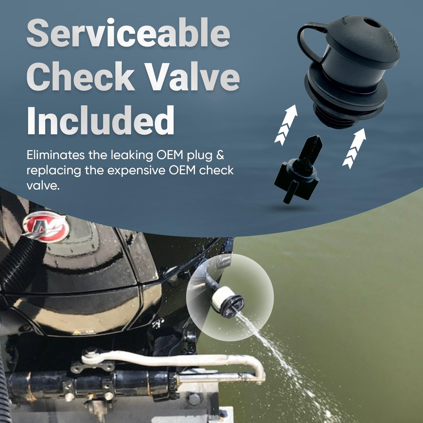 Flush-M Outboard Quick Connect Flush Kit for Mercury - Compatible with Verado, Pro XS, FourStroke, SeaPro 75HP - 500HP & V10 Models - UV Stable &