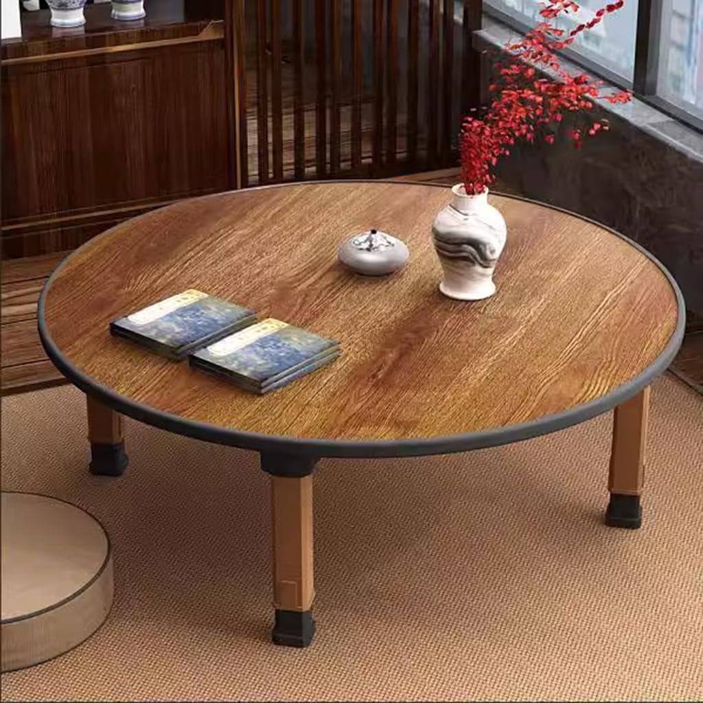 WIKLMOTH Multifunctional Folding Japanese-Style Tea Coffee Table, Low Table, Dining Table, Study Table, Small Desk