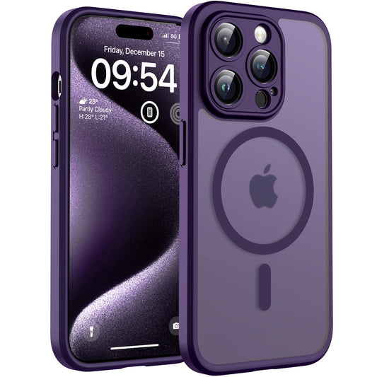 TOCOL Magnetic for iPhone 15 Pro Max Case 6.7-Inch, Fit for MagSafe, Upgraded [Full Camera Protection], [14FT Military Grade Drop Tested] Shockproof