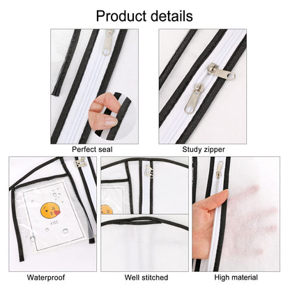 Wedding Evening Dress Garment Storage,180cm Anti-Moth Protector Non-woven Clothes Cover Bag with Pocket,Bridal Dress Cover Breathable Washable Dress