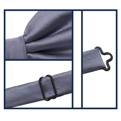 MASADA bow tie apricot - men's accessory in silk-look, continuously adjustable, handmade with hook closure - 12 x 6 cm