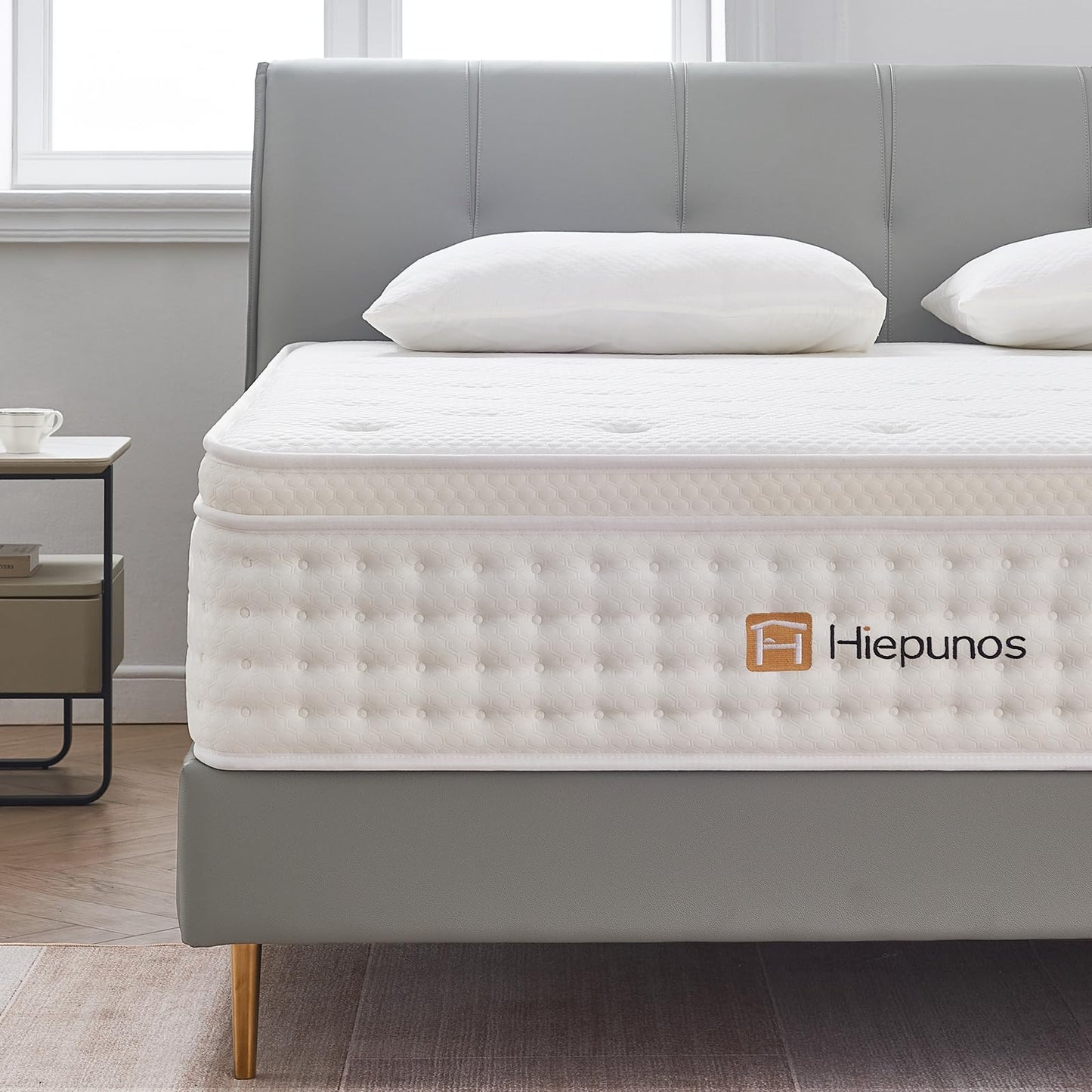 Hiepunos Single Mattress,10.2 INCH Hybrid Memory Foam and Individually Pocket Spring,3FT Single Bed Mattress Medium Firm,Ergonomic Pressure