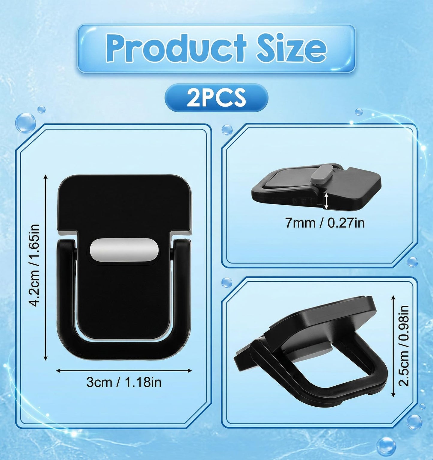 2 Pack Keyboard Riser, Portable Keyboard Stand with 2 Angle Settings