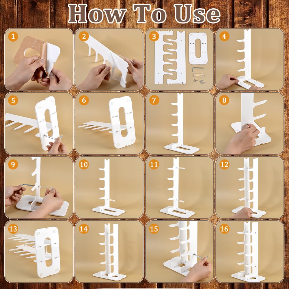UNICRAFTALE 5-Tier Acrylic Knife Display Stand White Pocket Knife Holder Folding Knifes Display Case Fixed Blade Knifes Collection Displays Stand