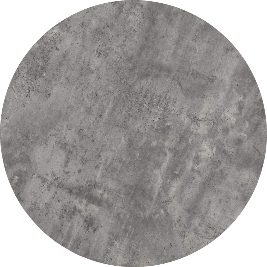 Seconique Athens Round Dining Table in Concrete Effect