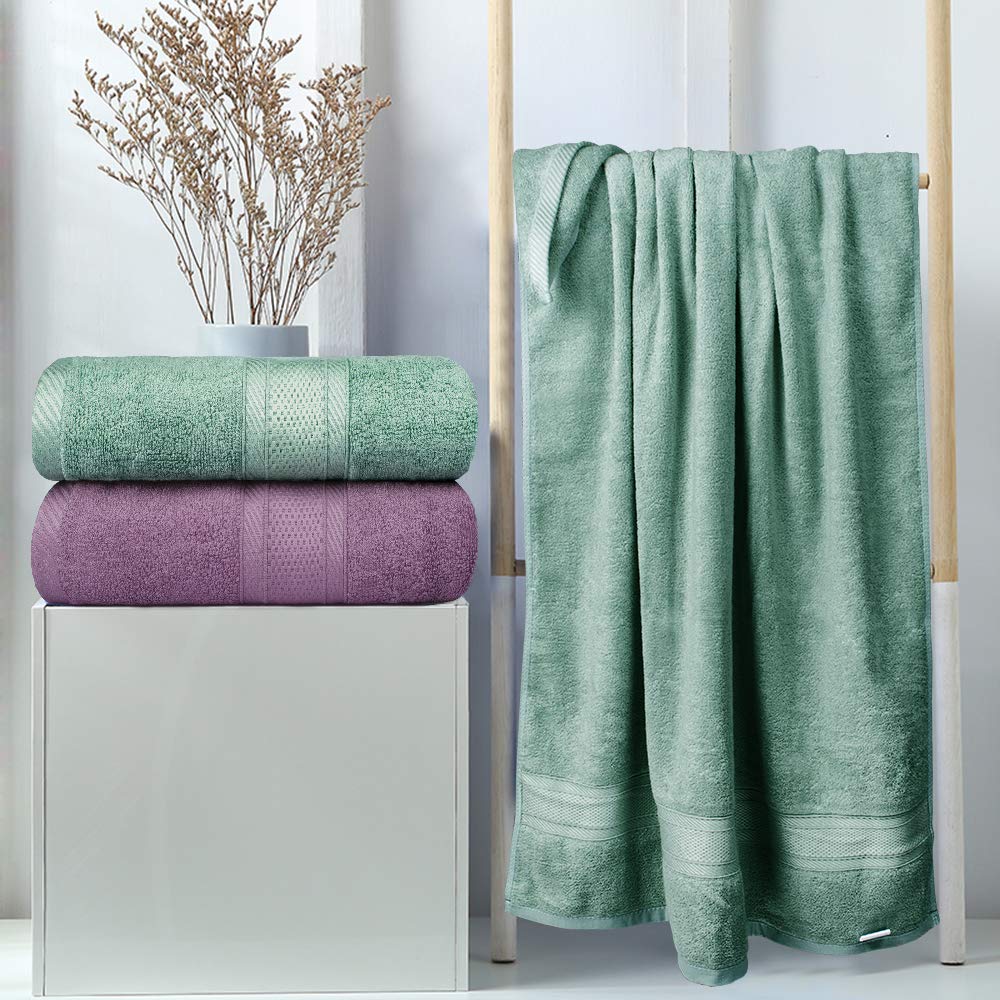 Yoofoss Bamboo Face Cloths 10 Pack Baby Wash Cloths Towel (70x140 cm (2 Pack))