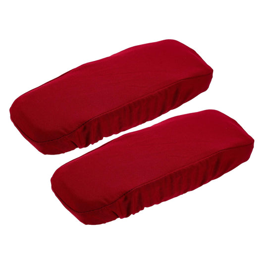 sourcing map Chair Armrest Slipcovers Covers, 22 x 7cm Polyester Removable Seat Hand Rest Protector for Office Chairs Desk ChairWine Red
