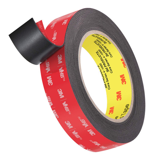 Elover Double Sided Heavy-Duty Mounting Tape, Waterproof VHB Foam Tape, 16FT Length, 1 Inch Width for Car LED Strip Lights Home Decor, Office Decor
