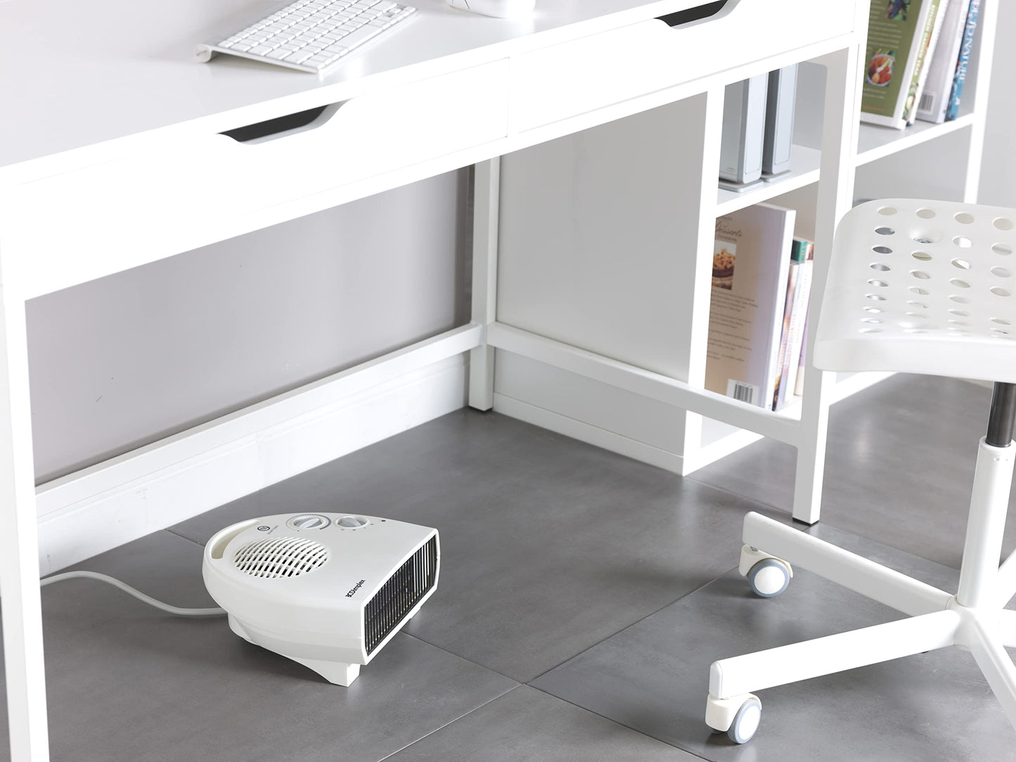 Dimplex 3KW Electric Fan Heater, Compact Fan Heater with 2 Heat Settings, Frost Protection, Cool Blow Option and Manual Thermostat