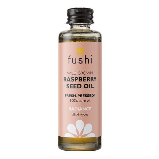 Fushi Raspberry Seed Oil, Fresh-Pressed, Rich in Vitamin E & Carotenoids, Best for Irritated Skin, Dry Skin & Fine Lines, Ethical & Vegan Society