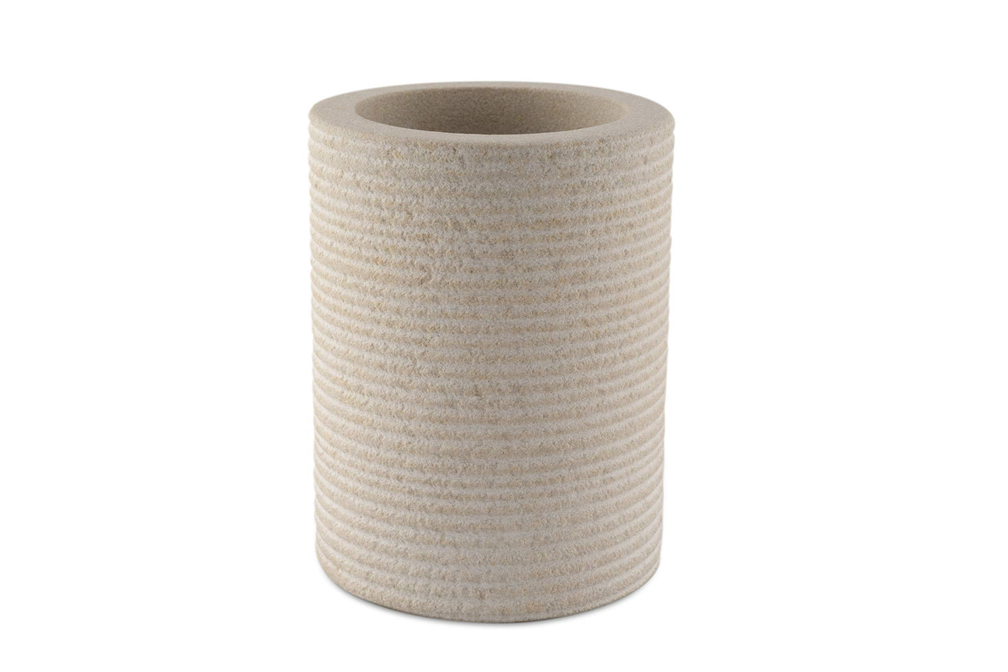 GoCraft Sandstone Multipurpose Tumbler | Bathroom Vanity Countertop for Toothbrush, Toothpaste, Pens, Pencils, Makeup Brushes Holder Stand,
